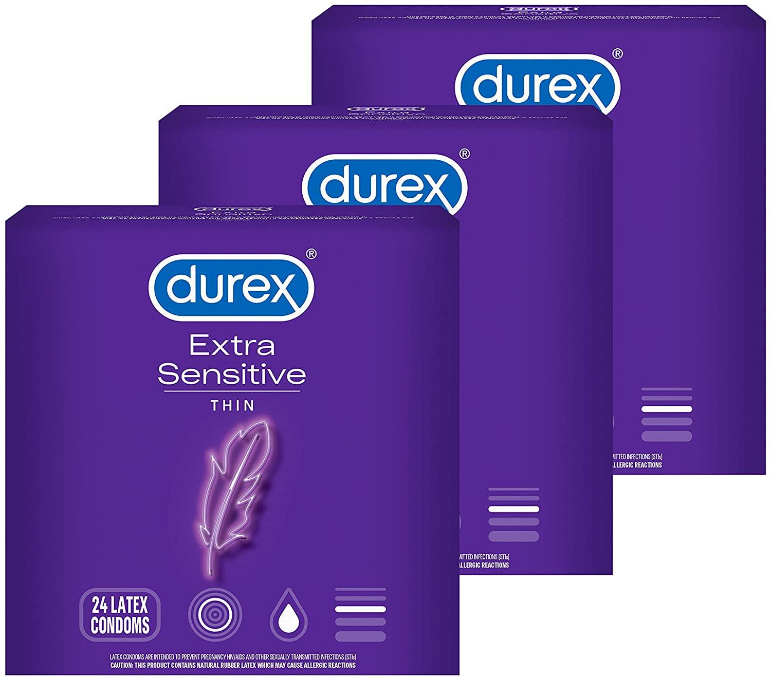 72 Durex Extra Sensitive Ultra Thin Condoms for $19.05 Shipped