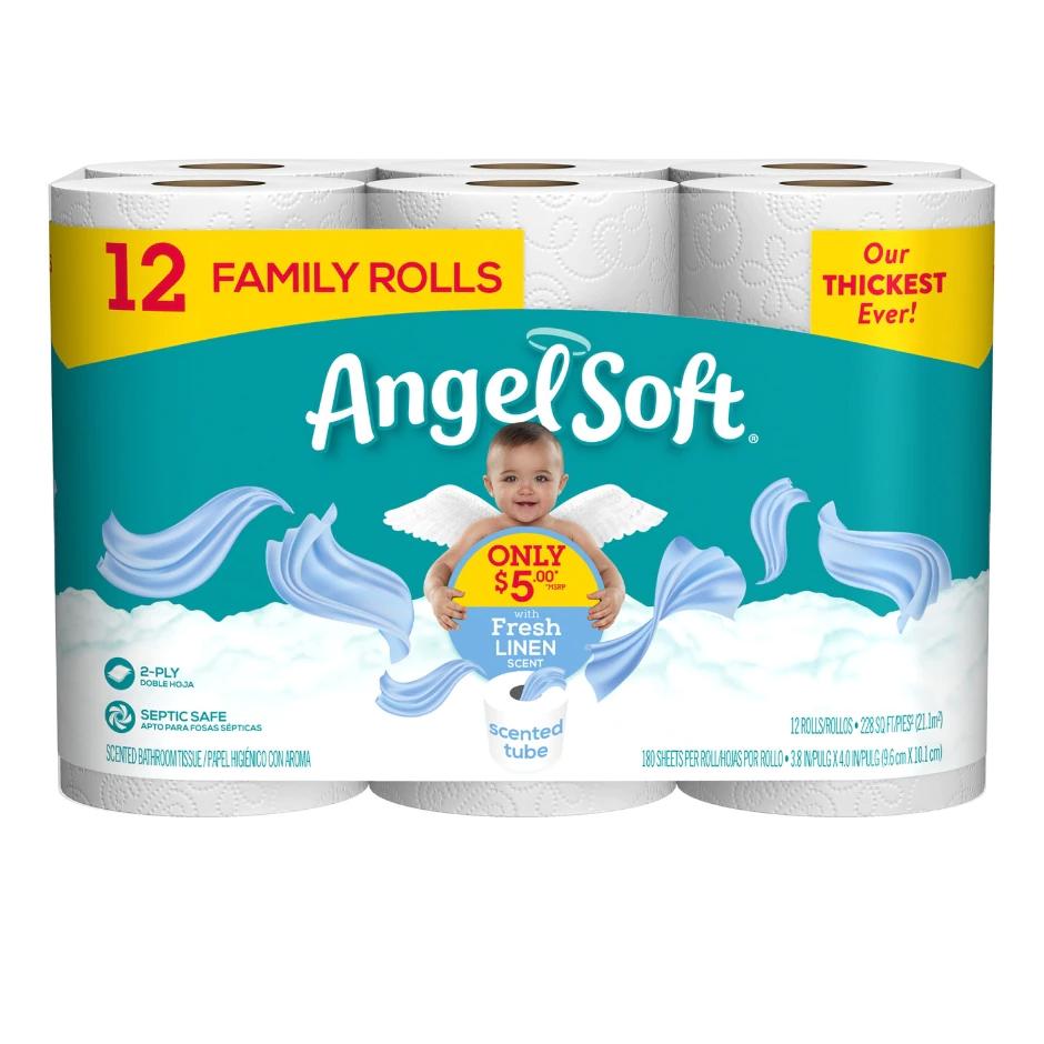 Angel Soft Bath Tissue Family Rolls Deals