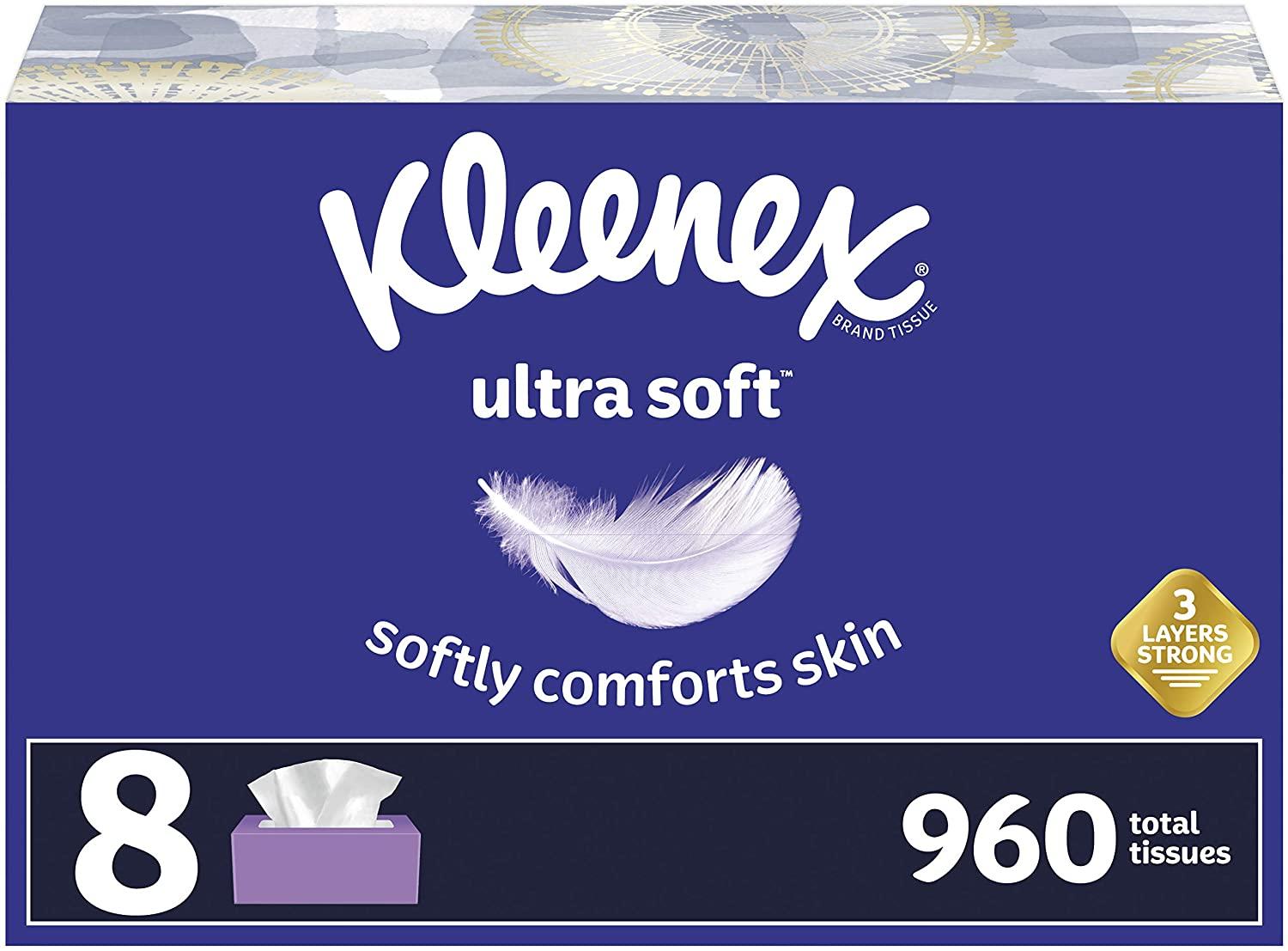 16x Kleenex Ultra Soft Facial Tissues for $18.46 Shipped