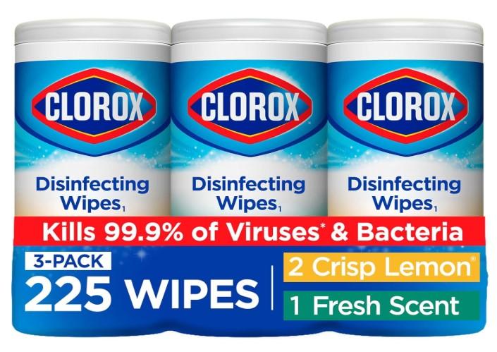 Clorox Disinfecting Wipes Value 3 Pack for $10.55