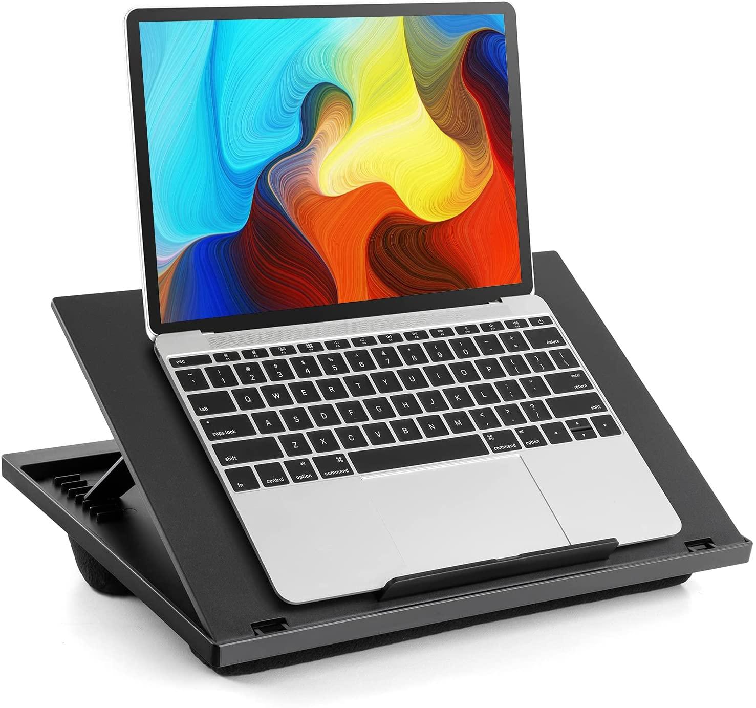 Loryergo Adjustable Cushioned Laptop Lap Desk for $8