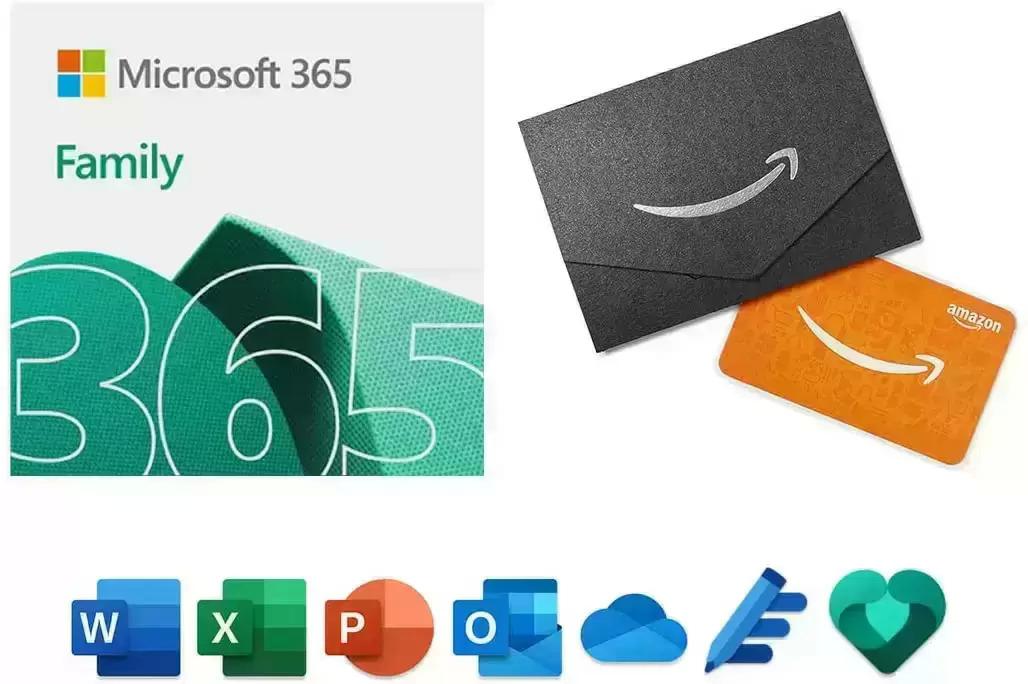 Microsoft 365 Family 12-Month Subscription + $50 Gift Card Deals
