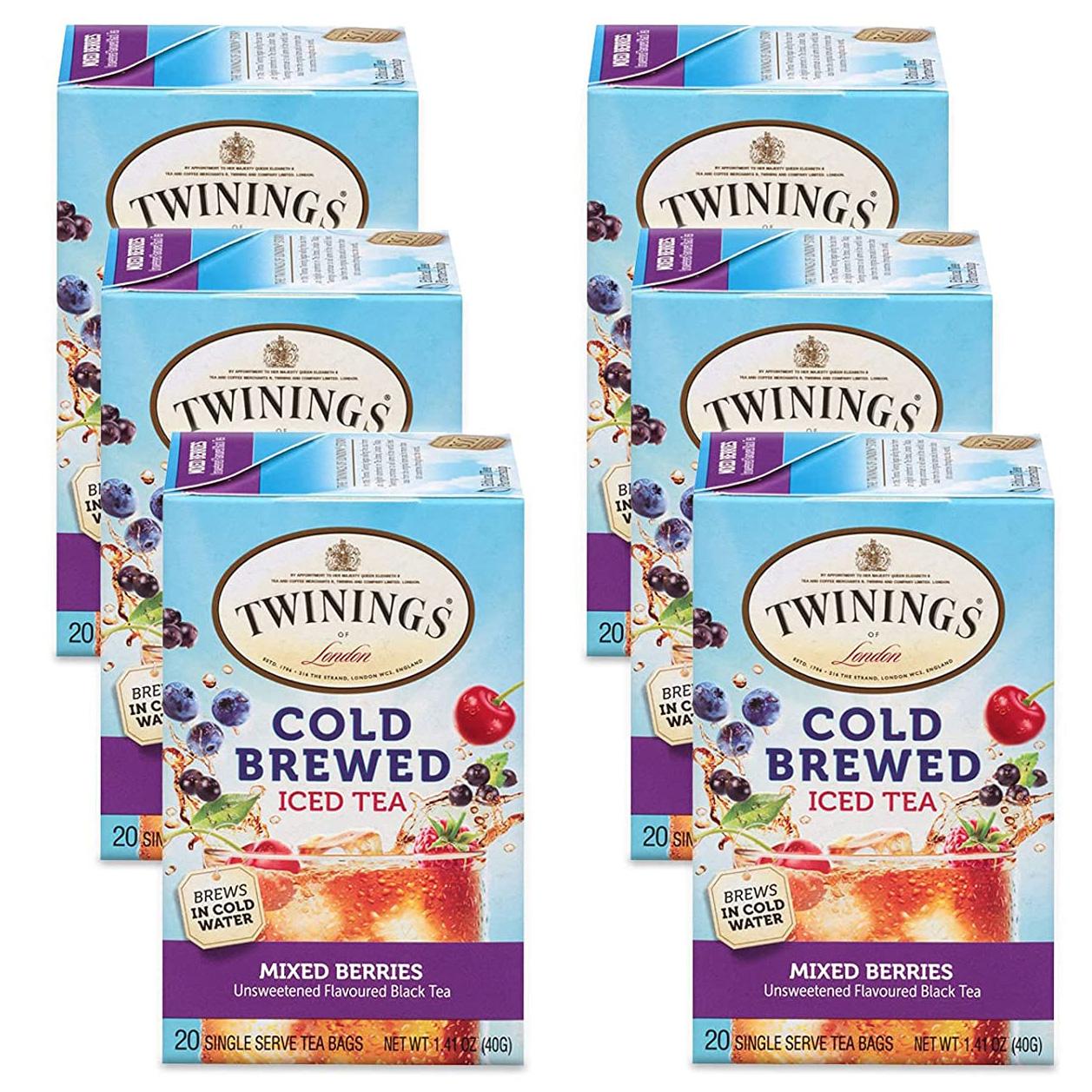 Twinings of London Cold Brewed Mixed Berries Iced Tea Bags for $10.55