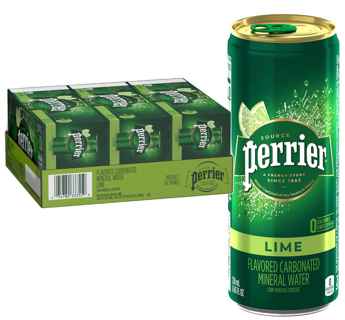 30 Perrier Carbonated Mineral Water for $10.45 Shipped