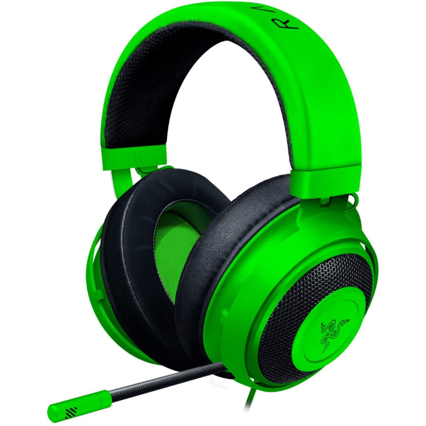 Razer Kraken 7.1 Surround Sound Green Wired Gaming Headset for $39.99 Shipped