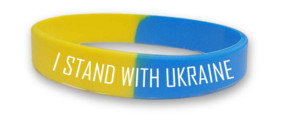 I Stand With Ukraine Wristband for Free