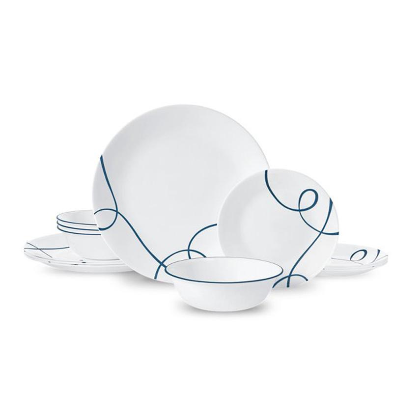 Corelle Lia White and Blue Dinnerware Set for $29.58