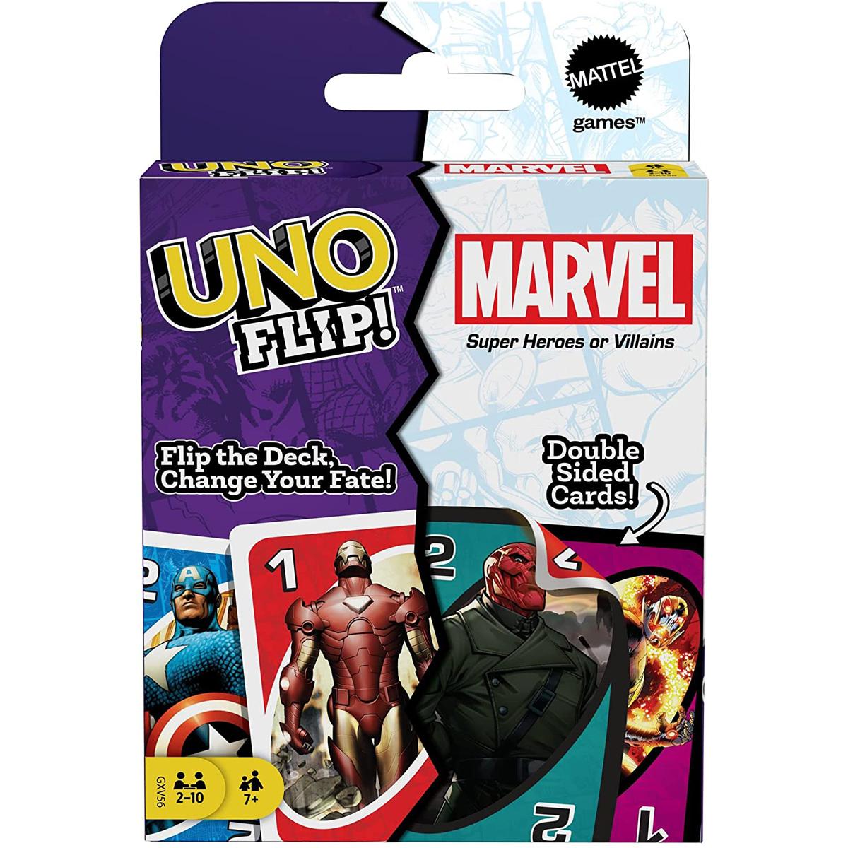 UNO Flip Marvel Card Game for $3.83