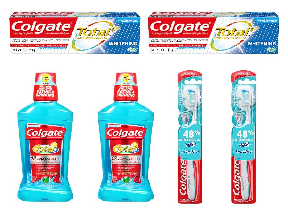 2 Colgate Toothpastes + 2 Toothbrushes + 2 Mouthwash for $10.75