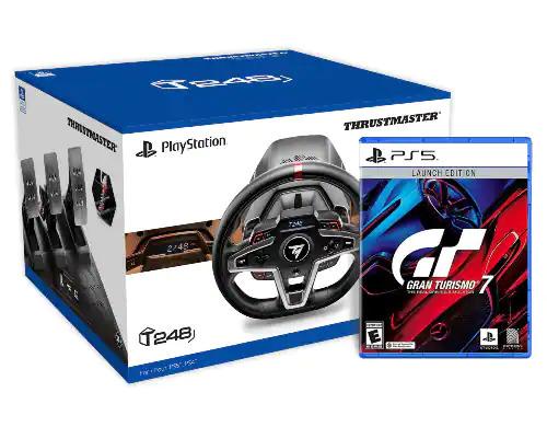 ThrustMaster T248 Wheel and Pedals Set with Gran Turismo 7 PS5