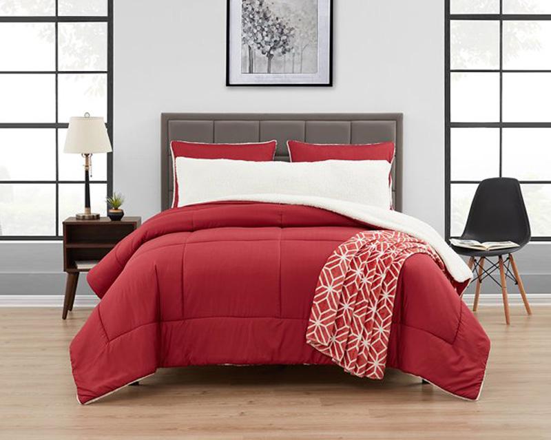 Serta So Cozy Sherpa Reverse Comforter Set for $19.88