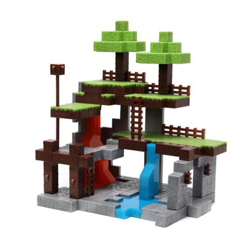 Minecraft Overworld Nano Metalfigs Scene Die-Cast Figures Playset for $20