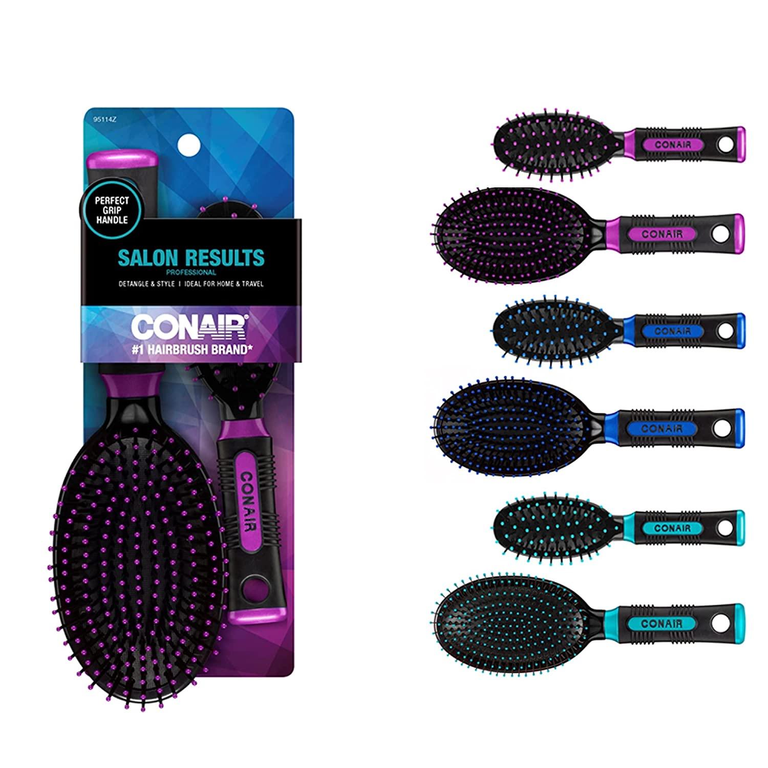 2 Conair Nylon Bristle Oval Cushion Hair Brush Set for $3.49 Shipped