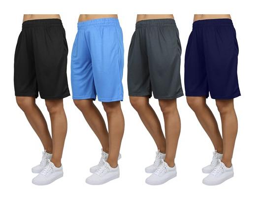 4 Lightweight Breathable Active Performance Mesh Shorts for $13.99 Shipped