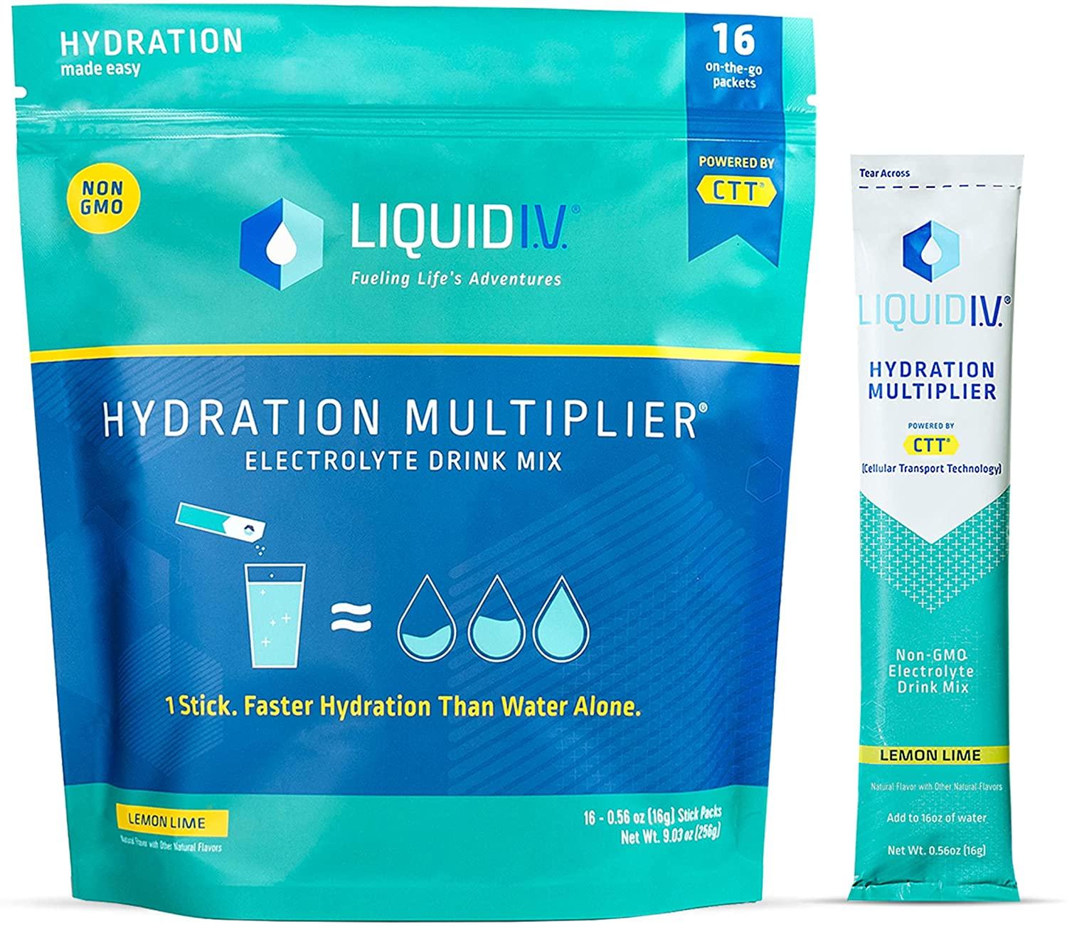 Liquid IV Hydration Multiplier Powder Packets for $16.62 Shipped