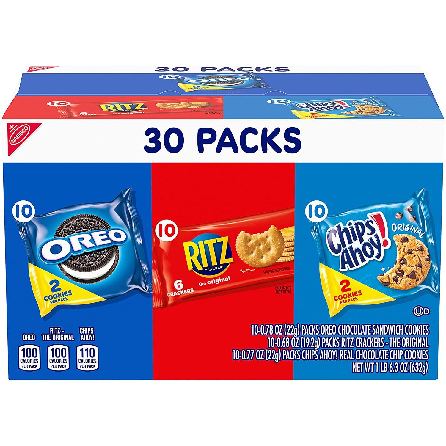 30 Nabisco Cookies and Cracker Variety Pack for $7.58 Shipped