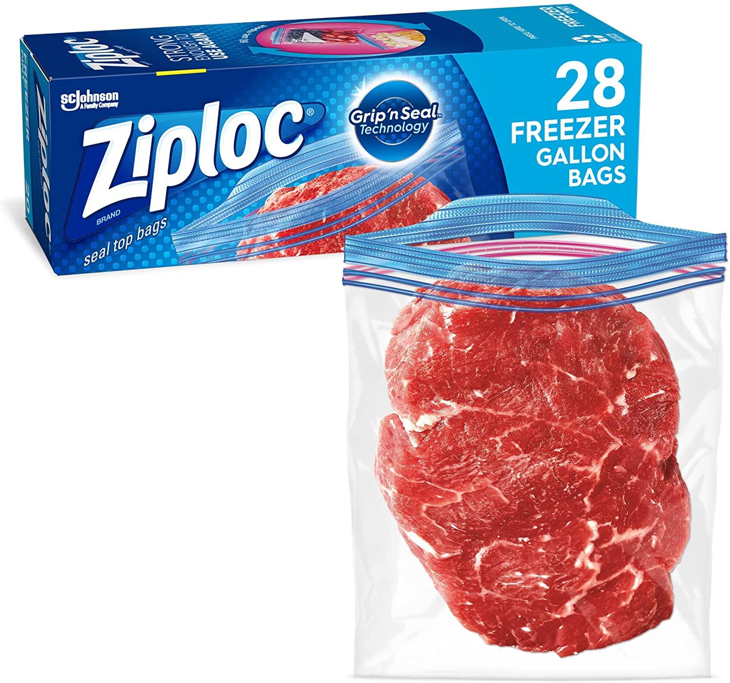 Ziploc Gallon Food Storage Freezer Bags for $3.76 Shipped