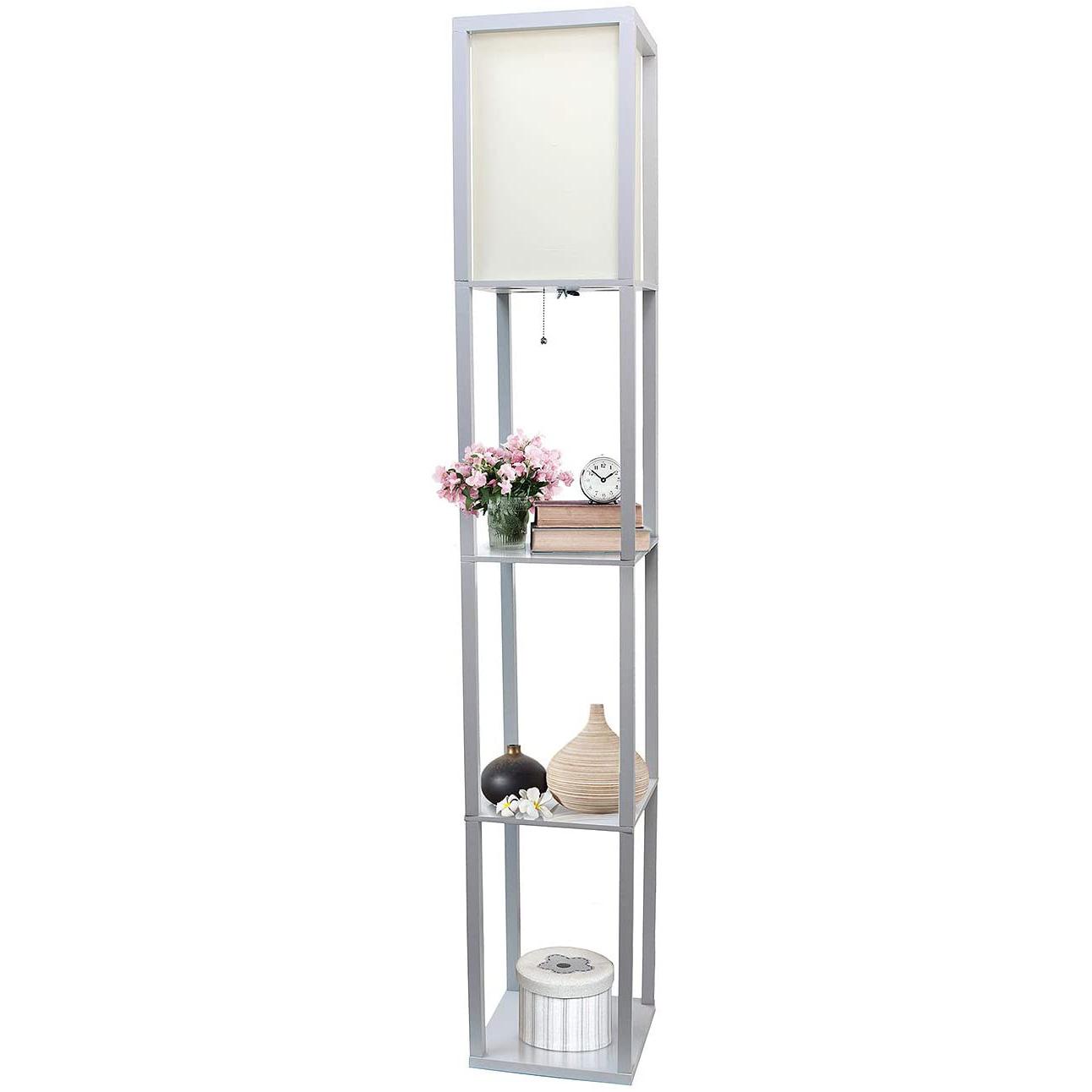 Simple Designs Storage Shelf Floor Lamp for $35.30 Shipped