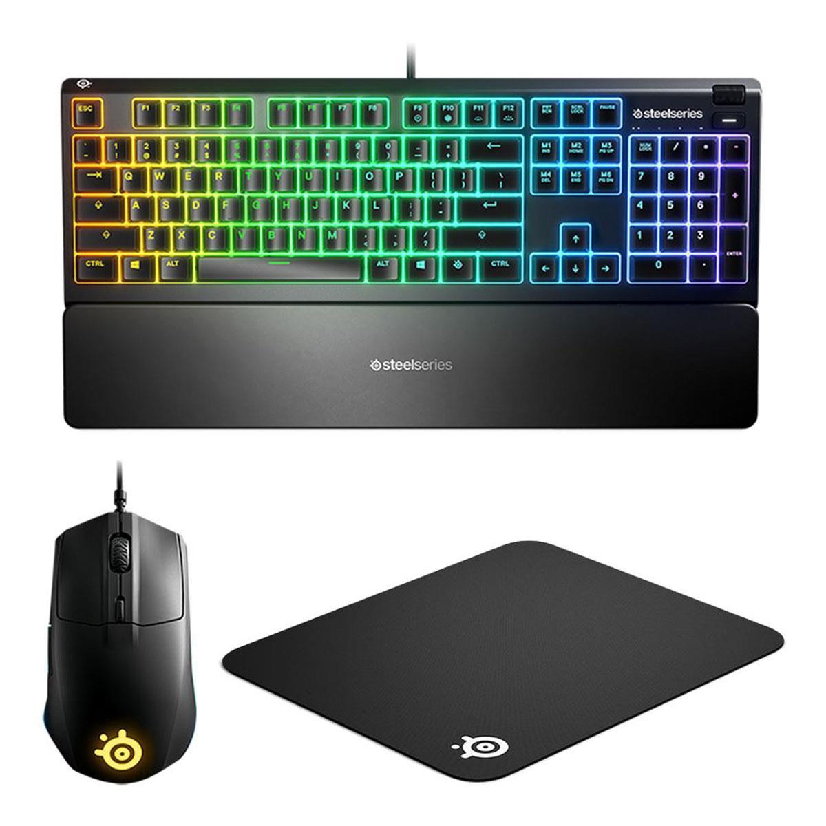 SteelSeries Level Up Gaming Bundle Keyboard + Rival 3 Mouse for $49.99 Shipped