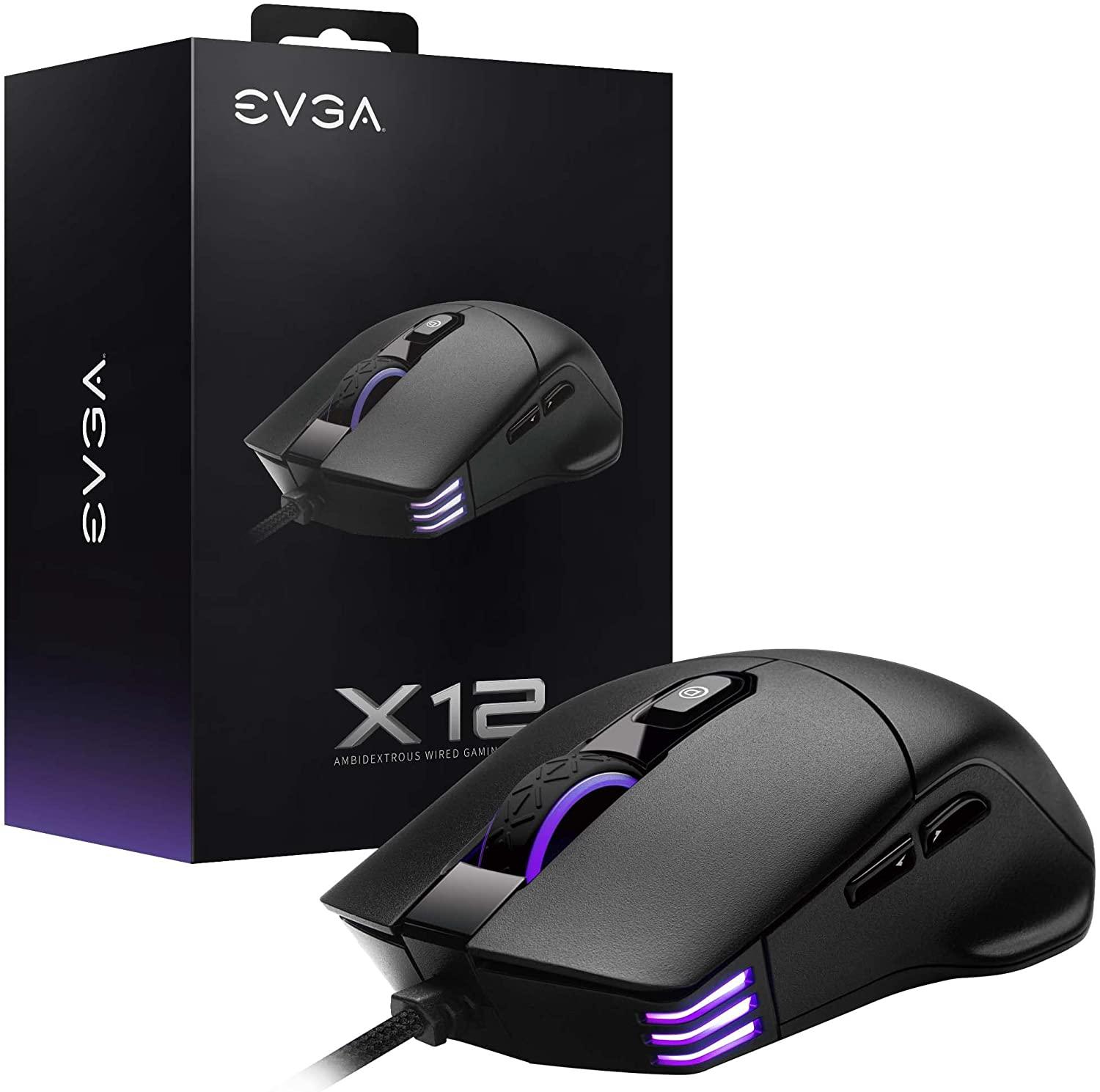 EVGA X12 RGB Wired Gaming Mouse for $14.99