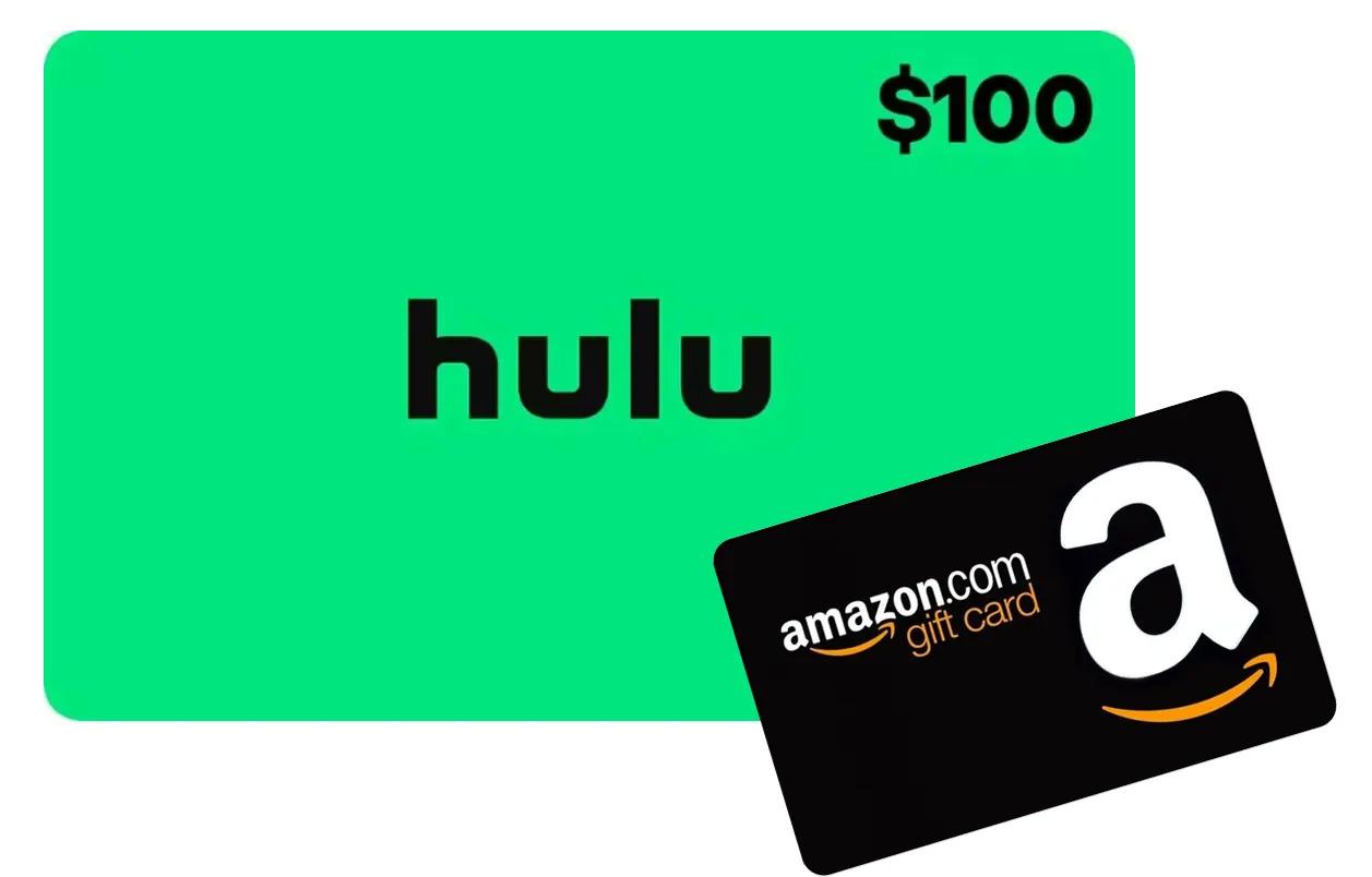 $100 Hulu Gift Card and $20 Amazon Credit for $100