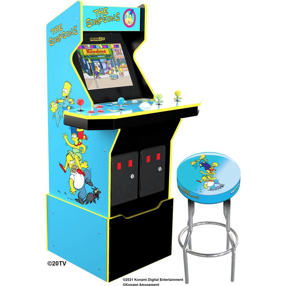 Arcade 1Up The Simpsons Arcade Machine with Stool and Riser for $299.99