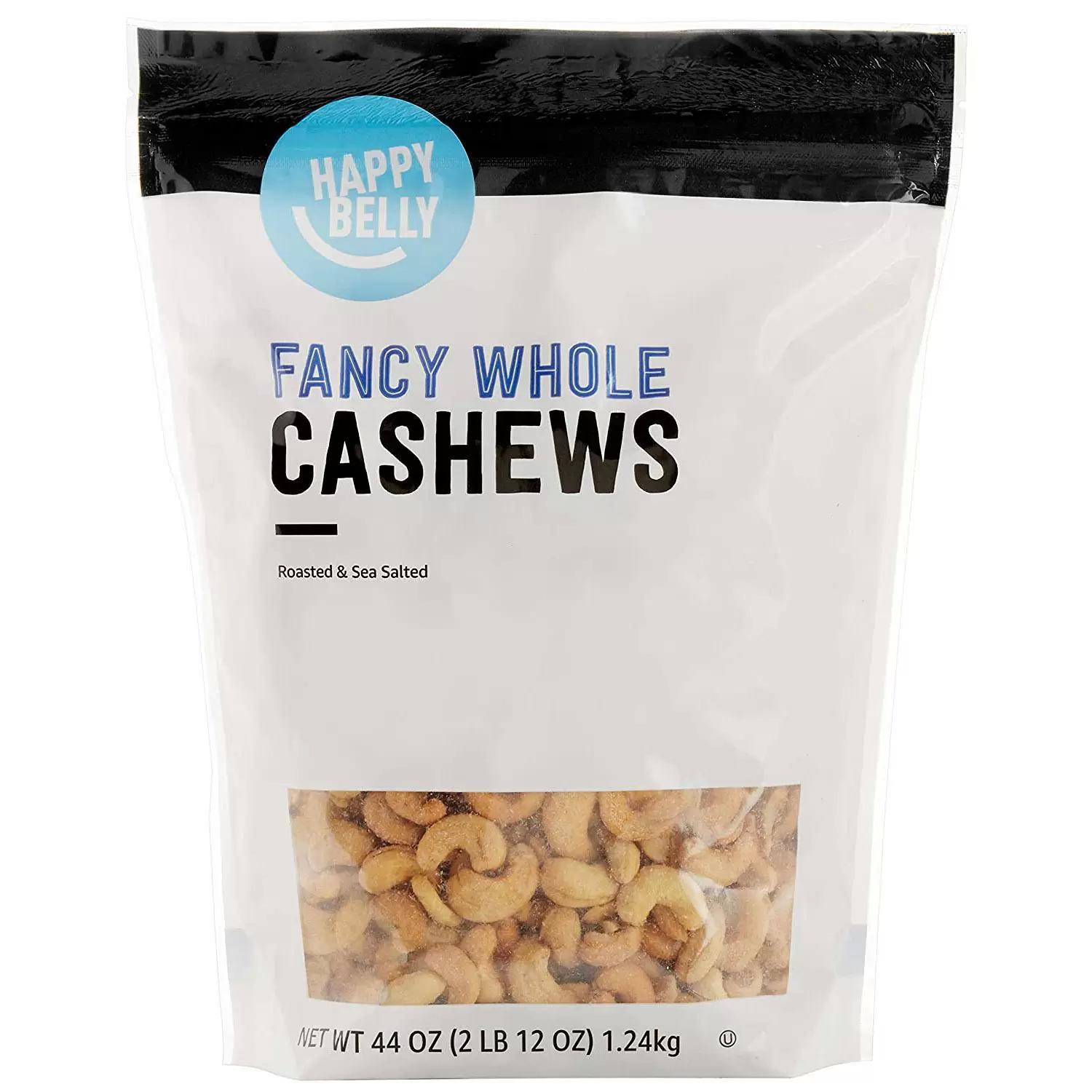 Happy Belly Fancy Whole Cashews Roasted and Salted 44oz for $13.64 Shipped