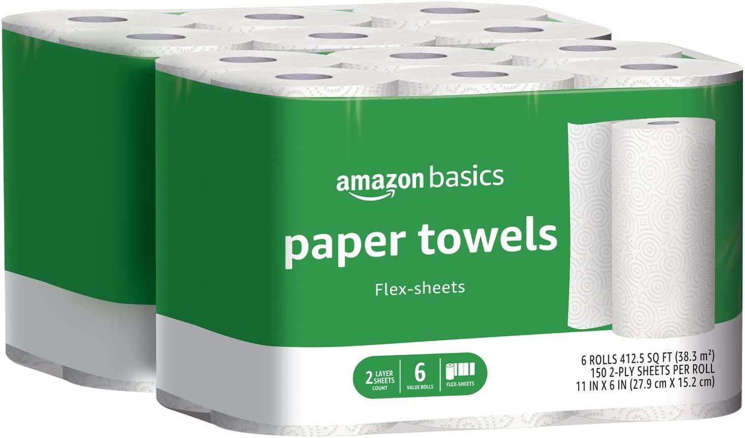 amazon-basics-2-ply-flex-sheets-paper-towels-deals