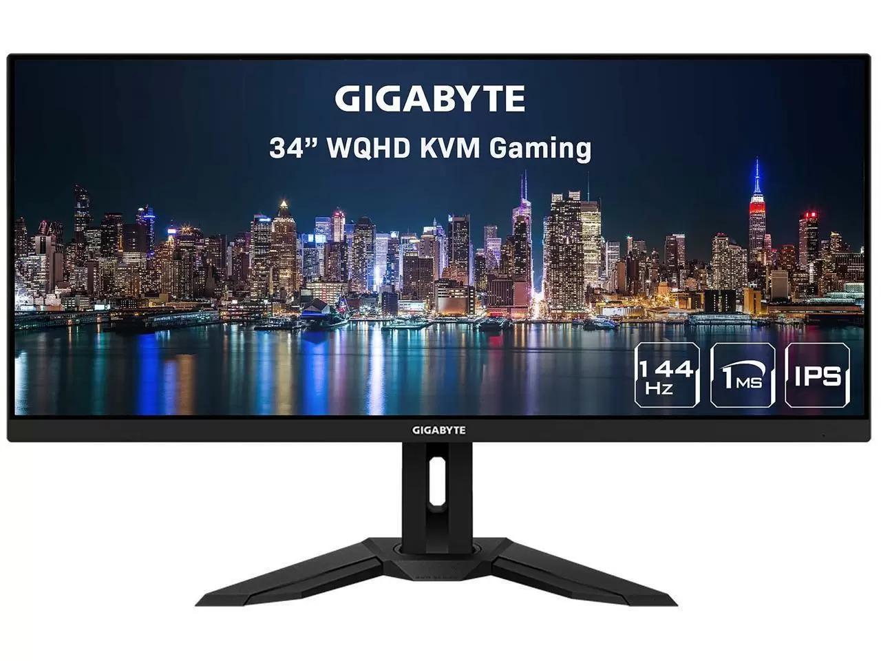 34in Gigabyte M34WQ IPS Ultrawide KVM Monitor for $379.99 Shipped