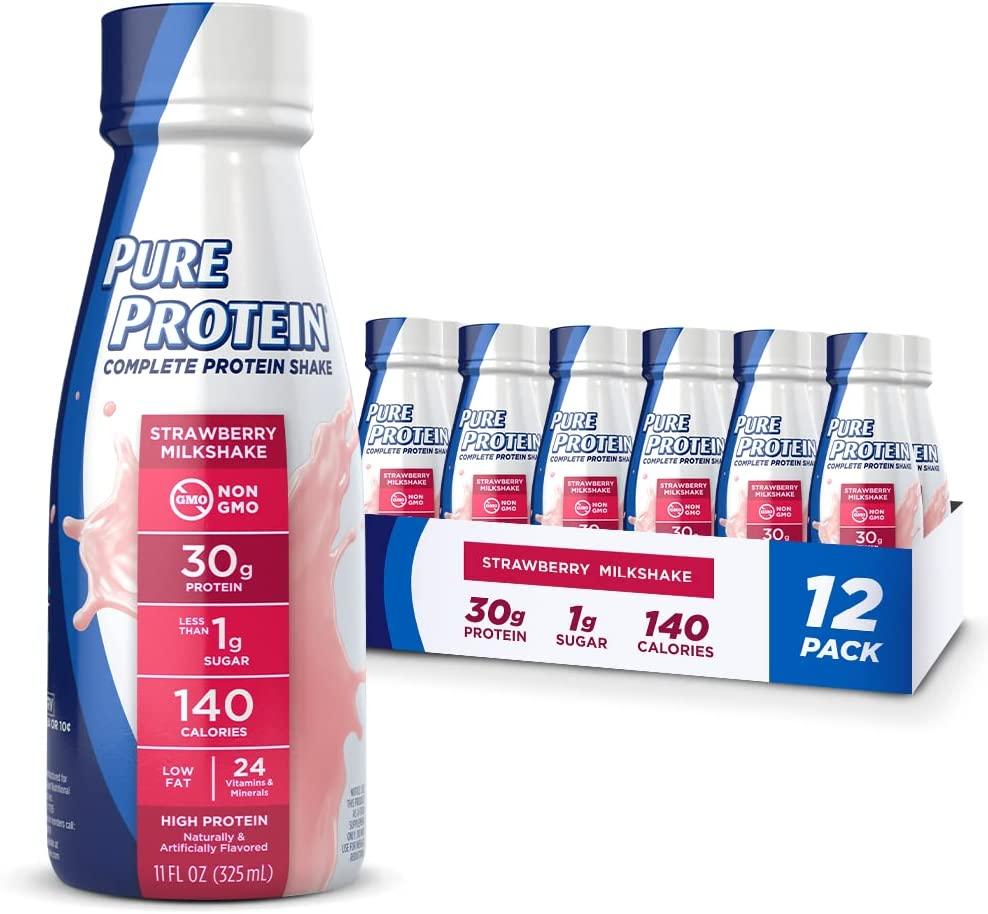 Pure Protein Strawberry Protein Shake 12 Pack for $16.79 Shipped