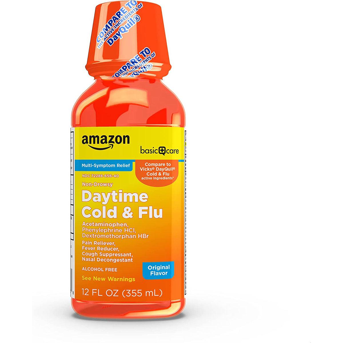 Amazon Basic Care Daytime Cold and Flu Liquid for $4.09 Shipped