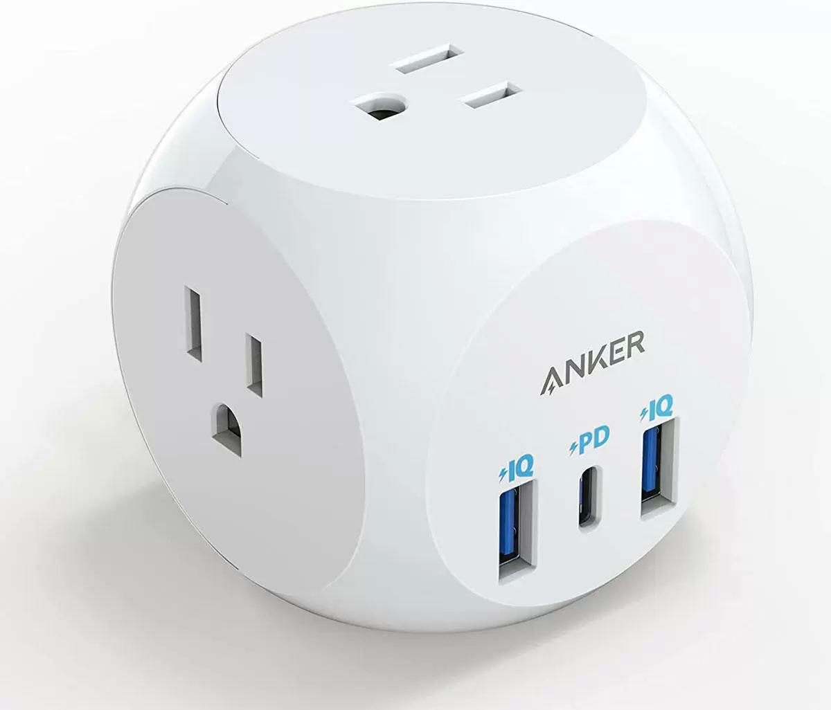 Anker 30W Multi Plug 3-Port AC USB Outlet Extender for $14.99