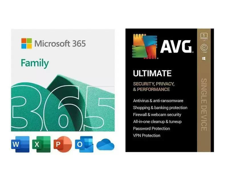 Microsoft 365 Family Year Subscription with AVG Ultimate for $64.99