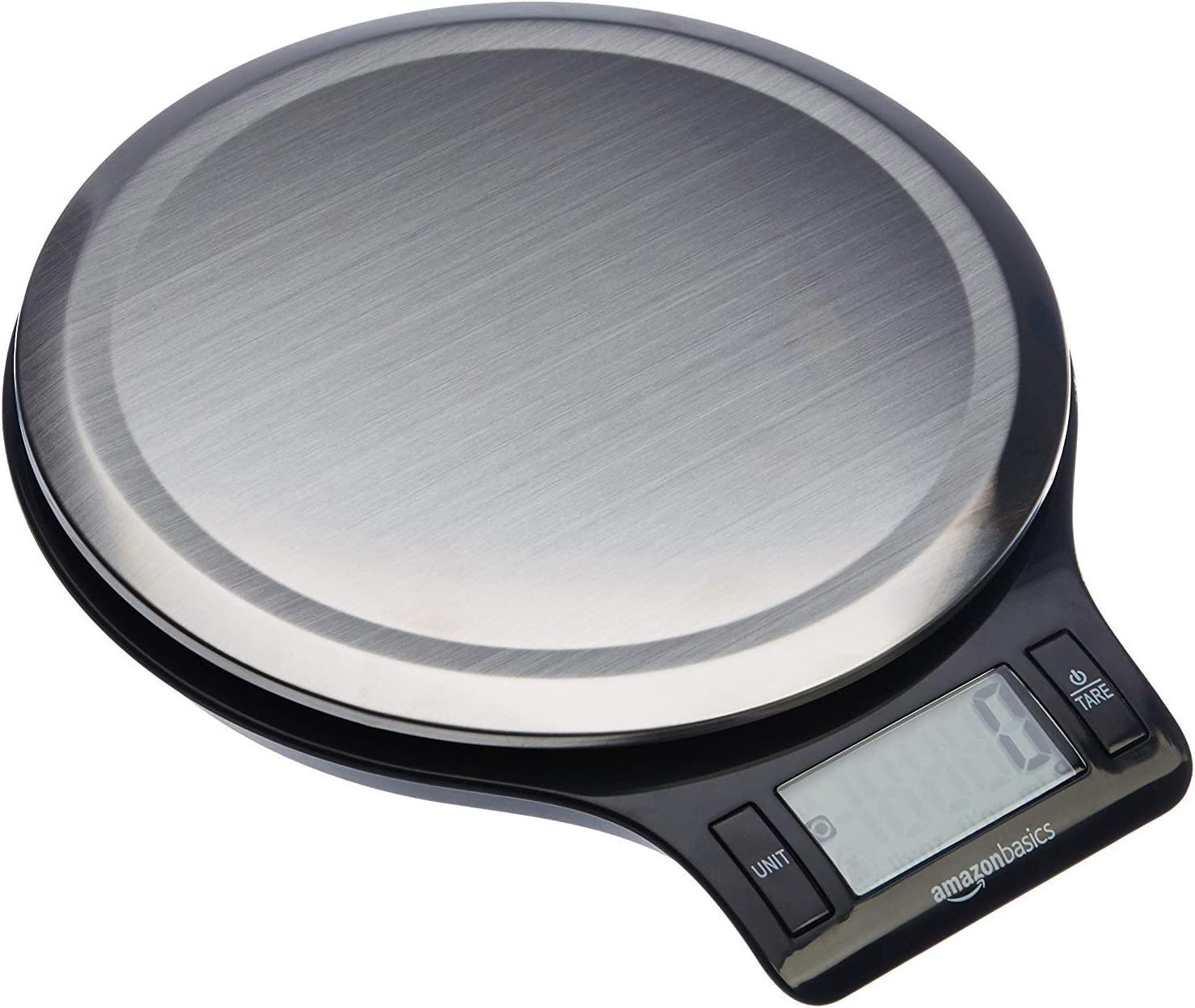 Amazon Basics Stainless Steel Digital Kitchen Scale for $6.45