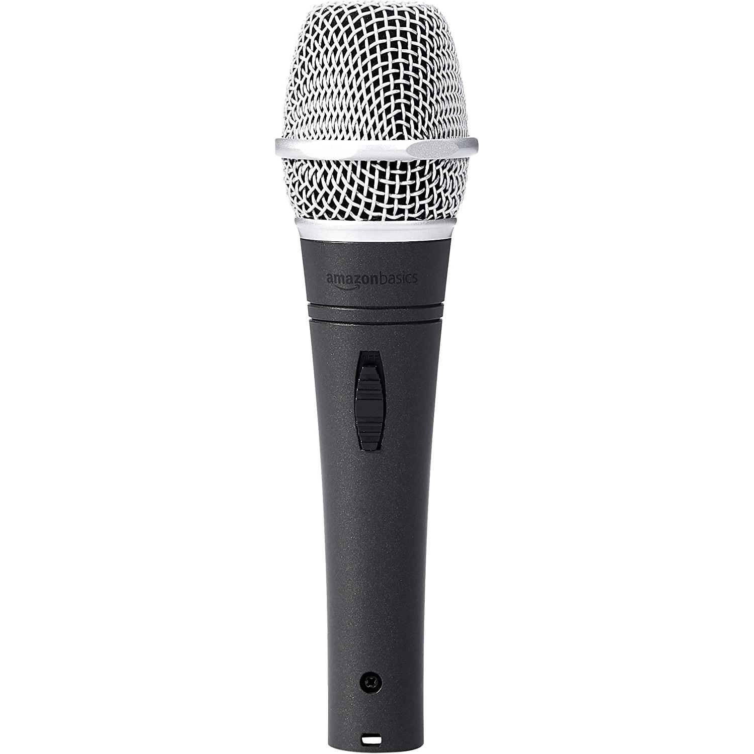 Amazon Basics Dynamic Vocal XLR Super Cardioid Microphone for $13.81