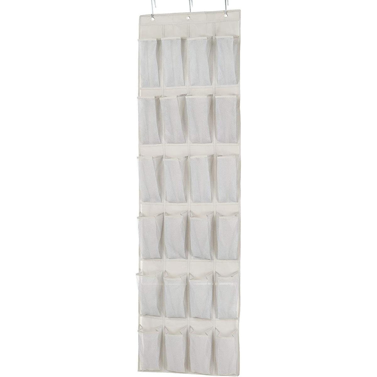 Amazon Basics Over-the-Door Hanging Medium-Size Shoe Organizer for $3.81