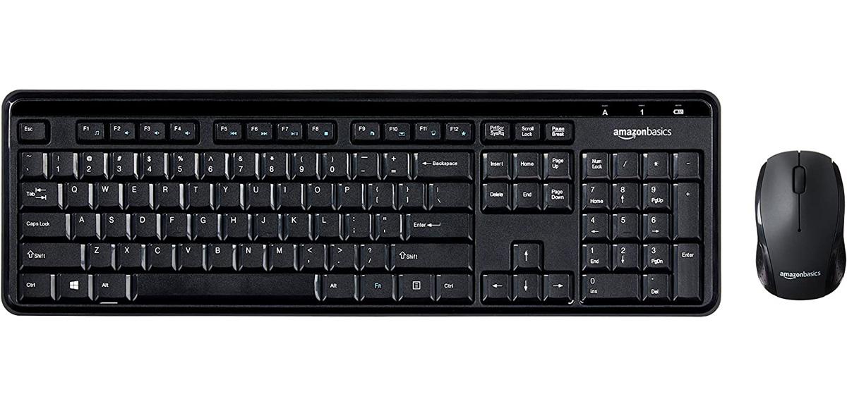 Amazon Basics Wireless Computer Keyboard and Mouse Combo for $11.50