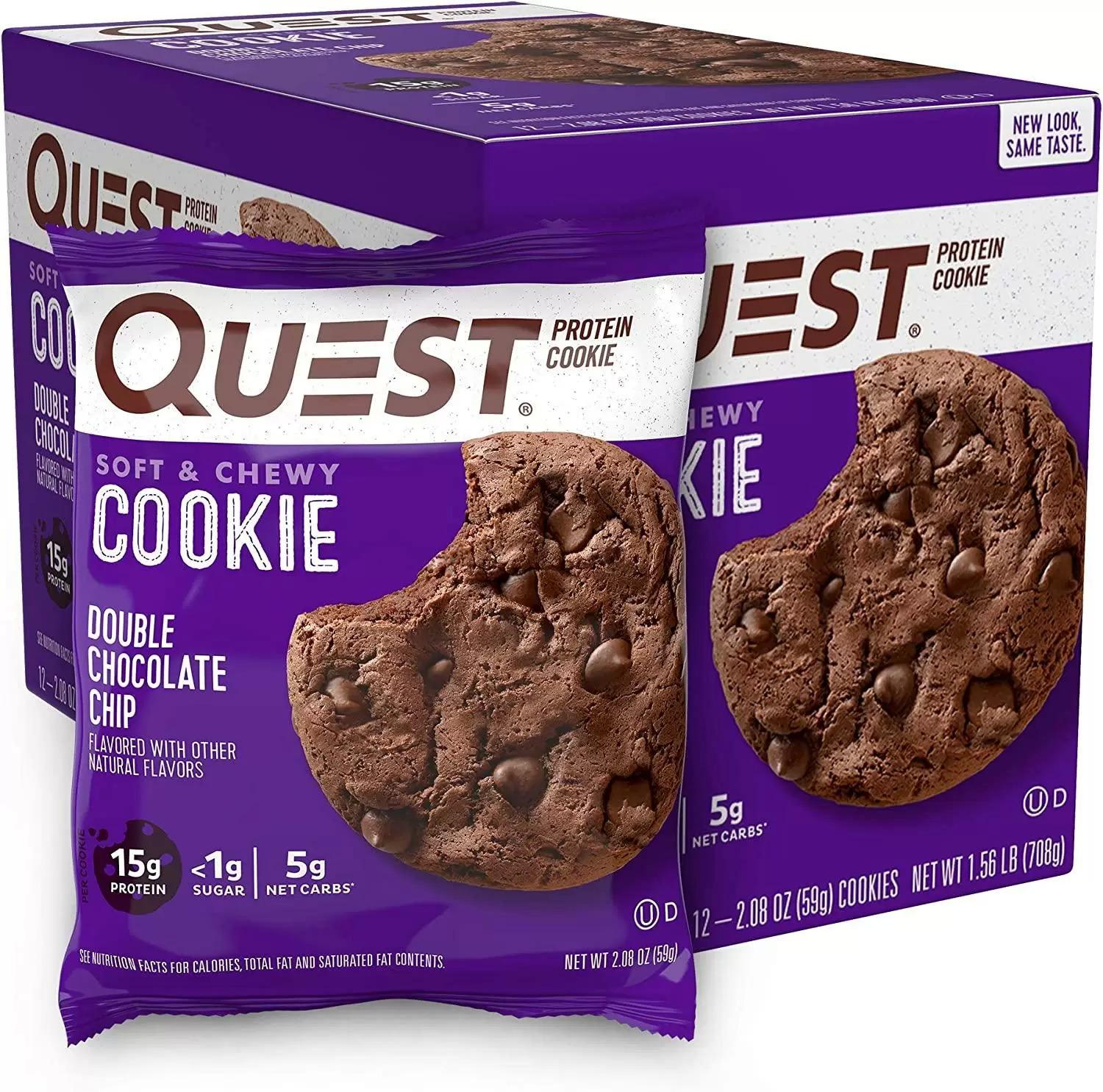 Quest Nutrition Protein Cookie Double Chocolate 12 Pack for $15.59