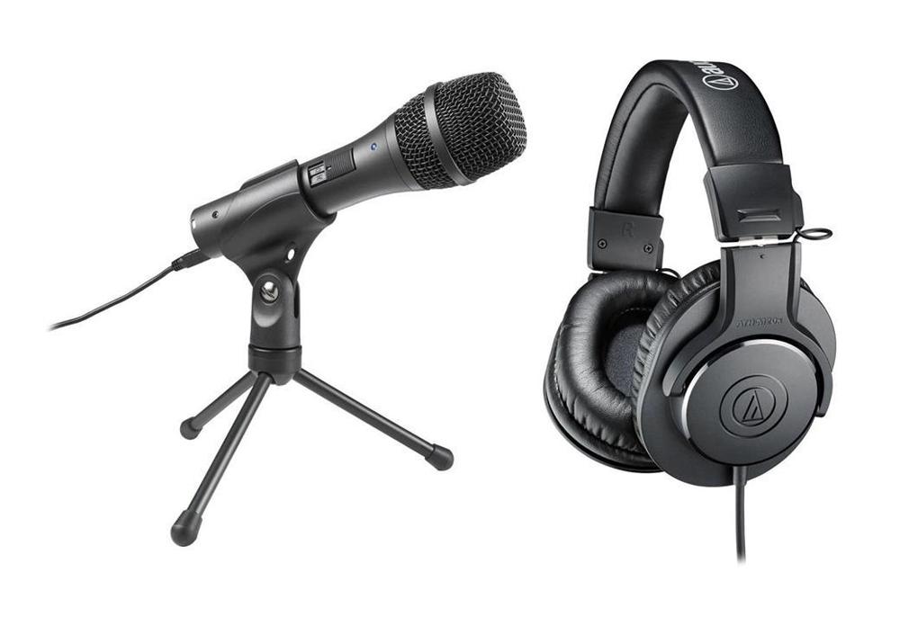 Audio Technica AT2005USB USB XLR Microphone with Headphones for $29.99 Shipped