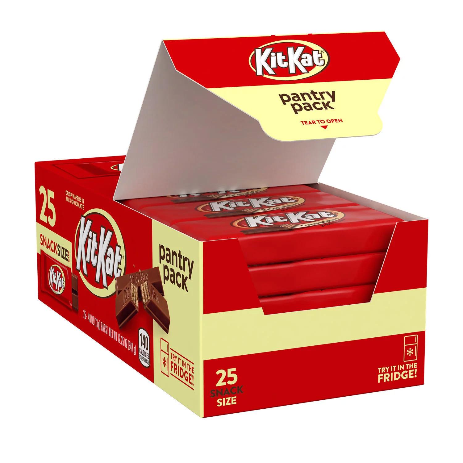 Kit Kat Milk Chocolate Snack Size Wafer Candy 25-Piece for $5.88