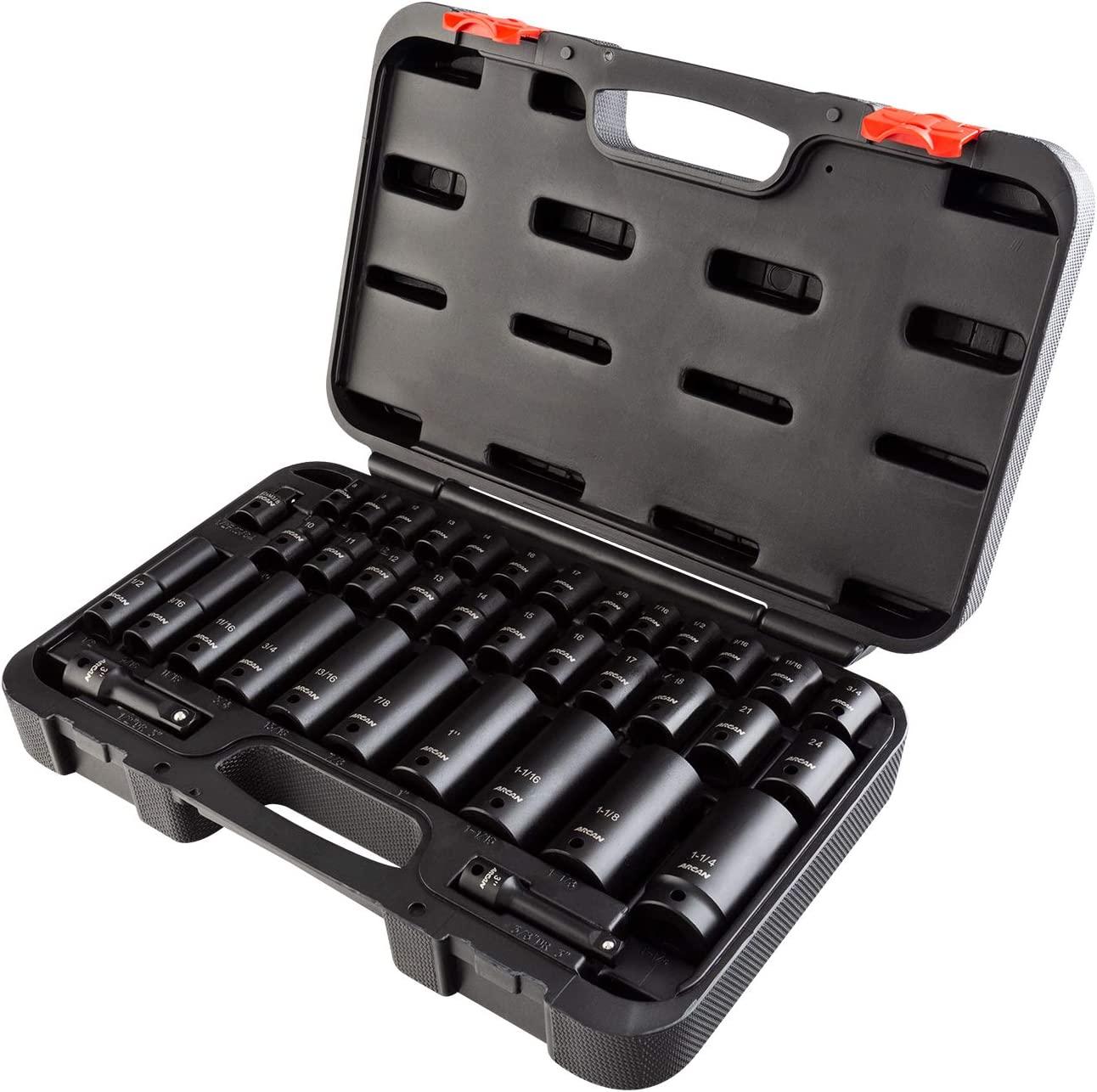 Arcan Professional Tools and Drive Impact Socket Set for $28.13 Shipped