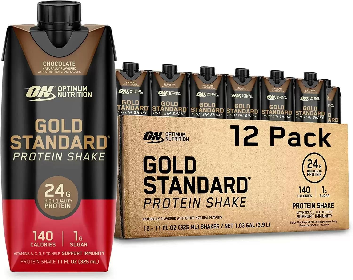 Optimum Nutrition Gold Standard Protein Chocolate Shake 12 Pack for $14.65 Shipped
