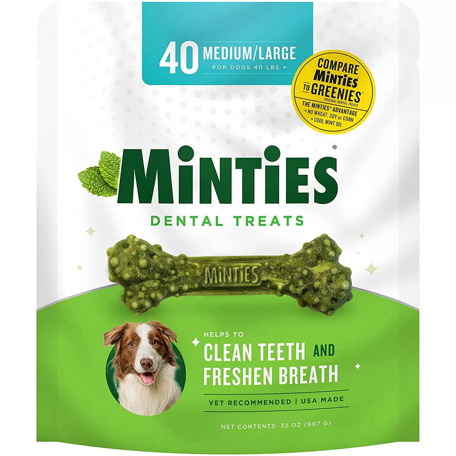 Minties VetIQ Dog Dental Bone Treats for $11.02