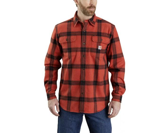 Carhartt Loose Fit Heavyweight Flannel Long-Sleeve Plaid Shirt for $25 Shipped