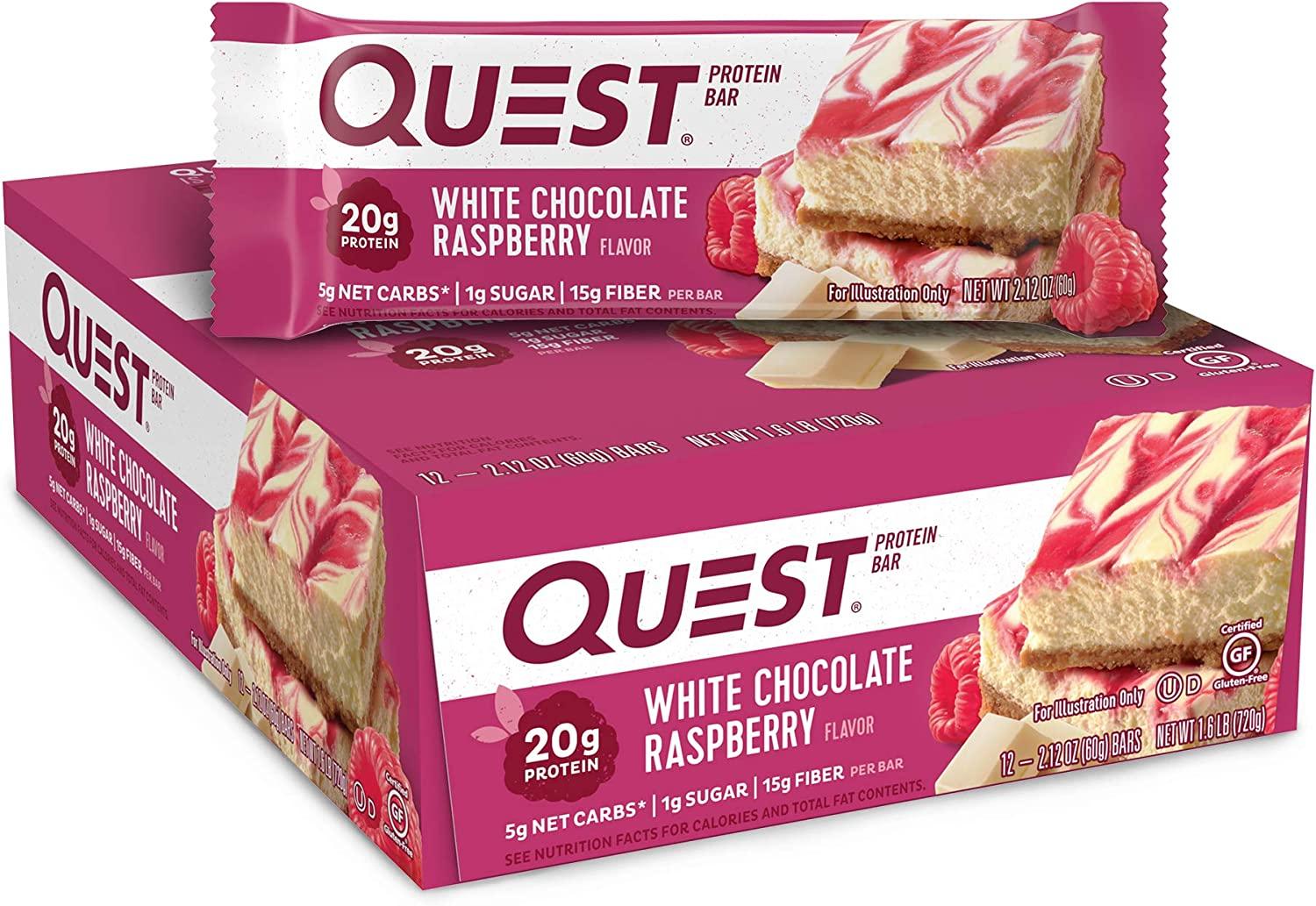 Quest Nutrition Protein Bars Chocolate Raspberry 12 Pack for $16.76 Shipped