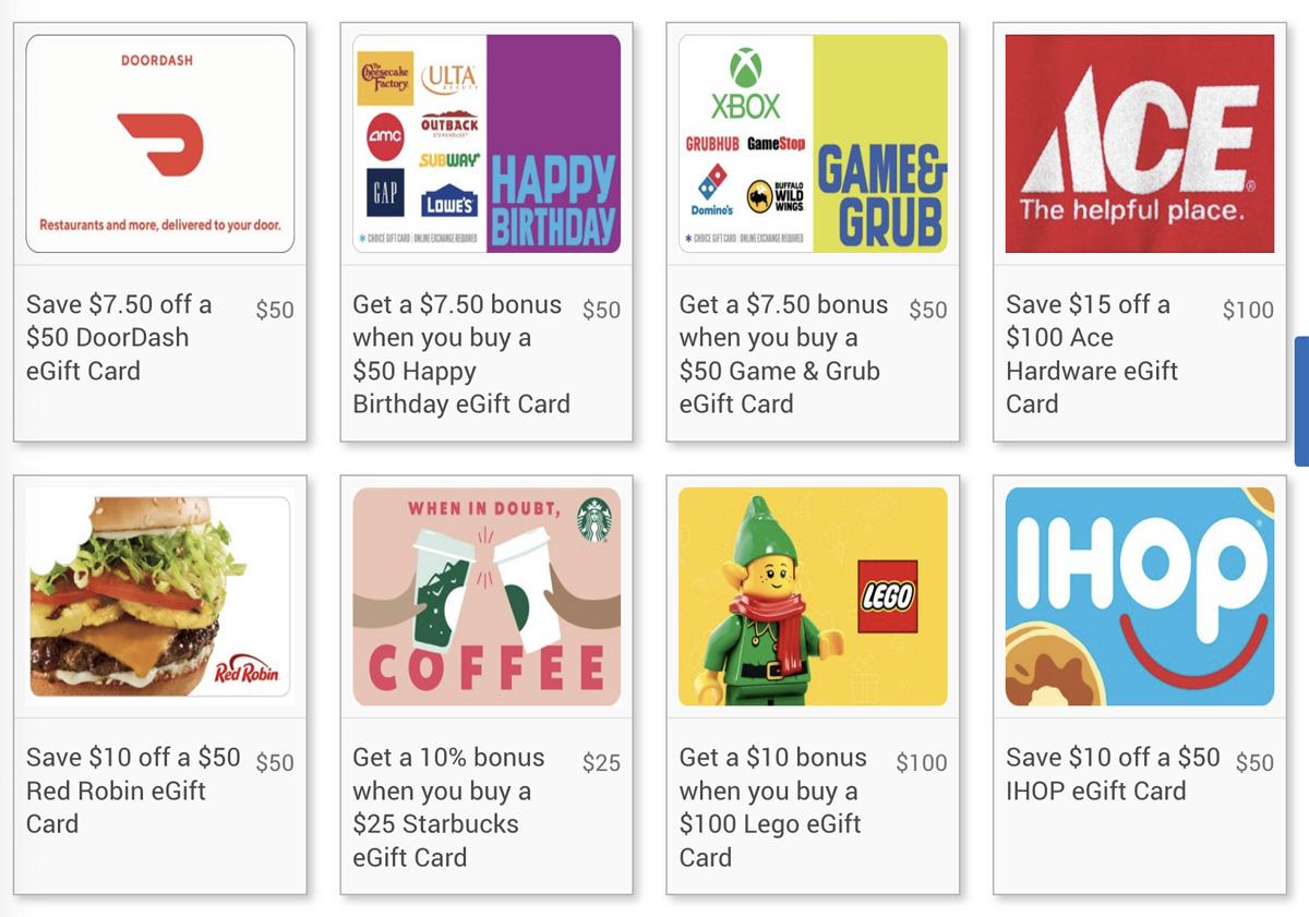 Kroger Online Gift Card Deals Including Hotels, Starbucks, DoorDash, Lego 10% Off