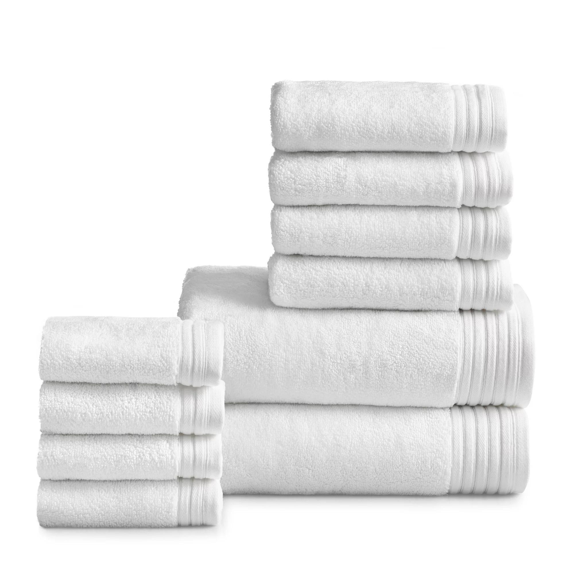 Hotel Style Egyptian Cotton White Towels for $14.98