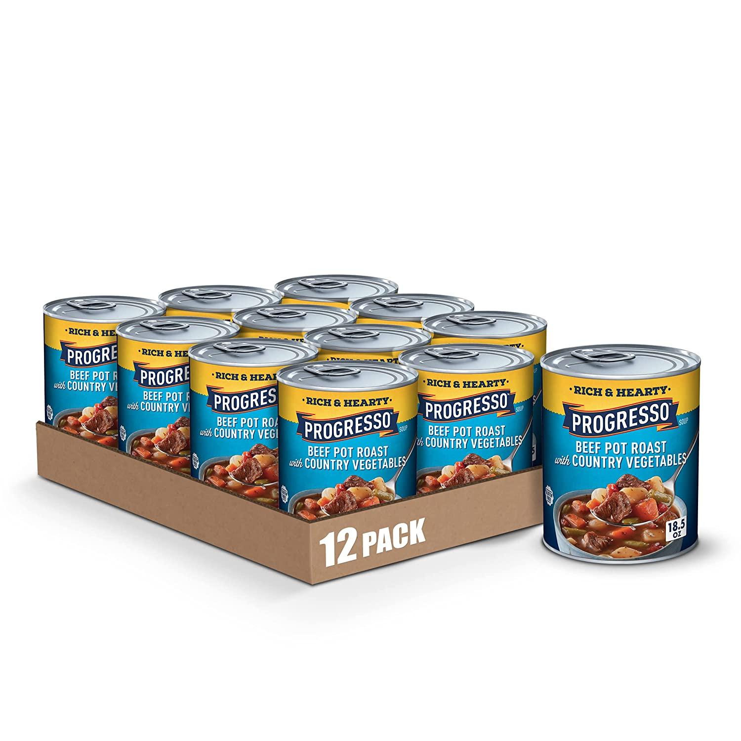 Progresso Rich and Hearty Beef Pot Roast Soup 12 Pack for $16.03 Shipped