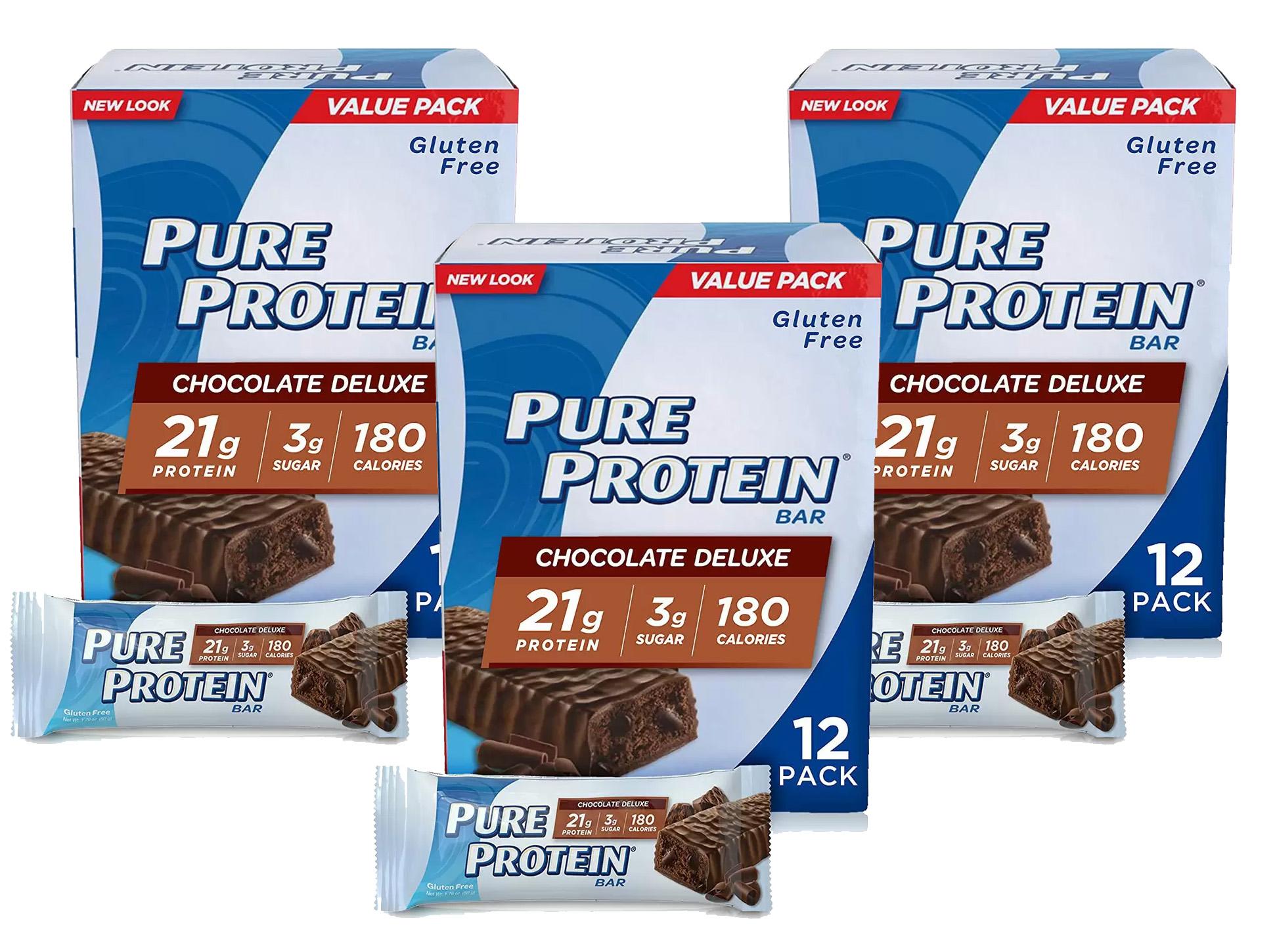 Pure Protein Chocolate Deluxe Protein Bar Chocolate Deluxe 36 Bars for $27.02 Shipped