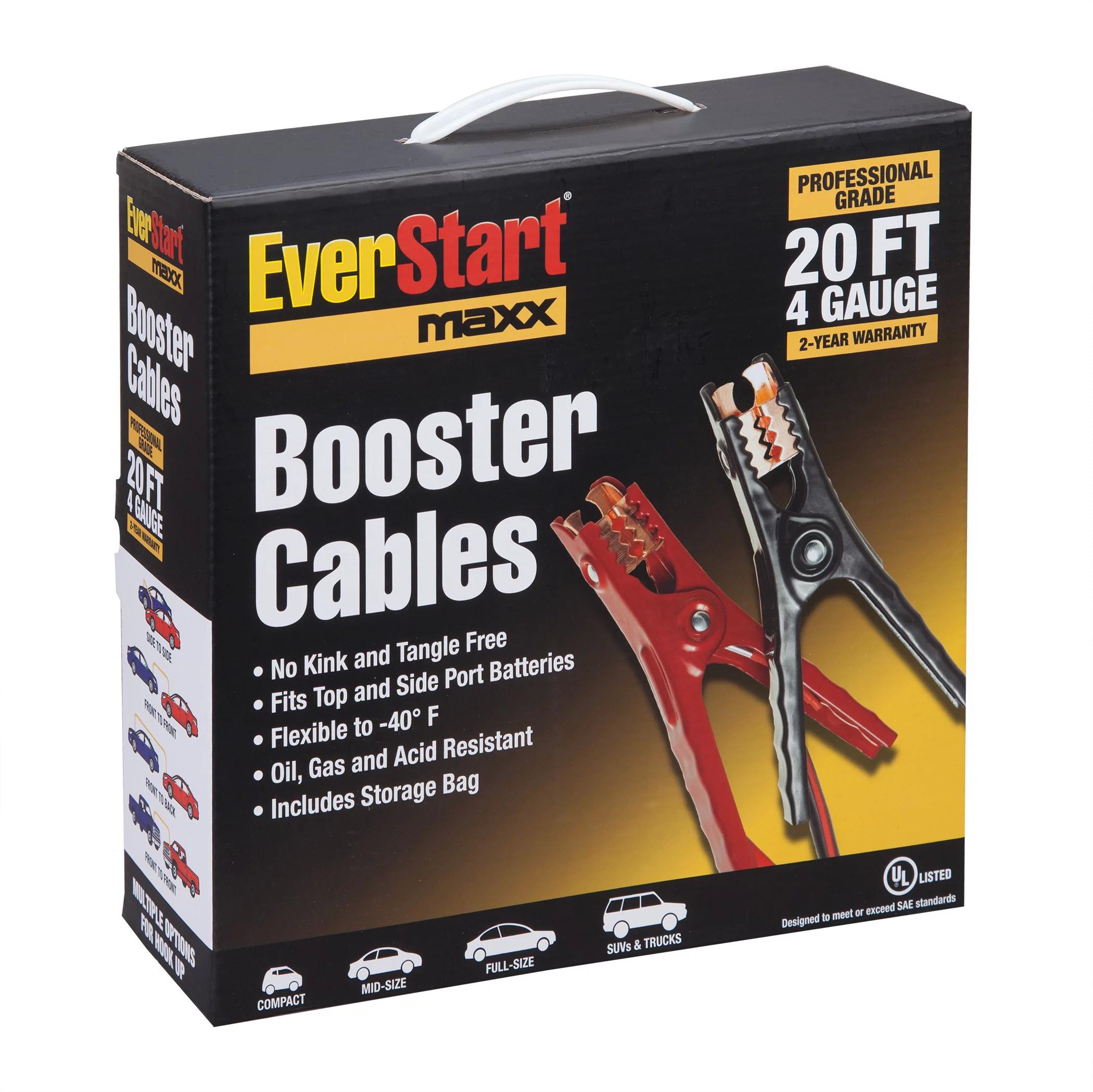 EverStart Maxx 4-Gauge Automotive Booster Jumper Cables for $19.87